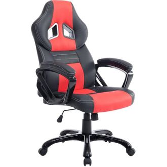 Clp Sedia da ufficio xl Pedro nero/rosso