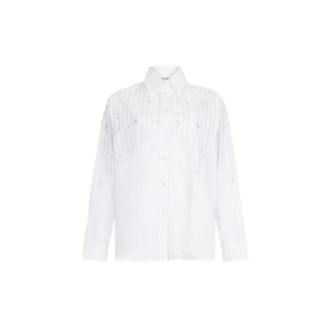 Liu Jo Overhemden - Dames - Blouses & Shirts - Wit - Maat: L Katoen