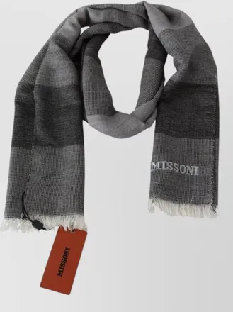 Missoni striped wool scarf