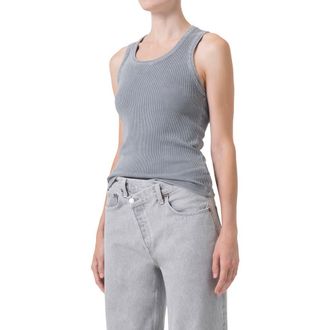 A Gold E Poppy Rib Tank in Mirror Ball at Nordstrom Rack, Size Medium
