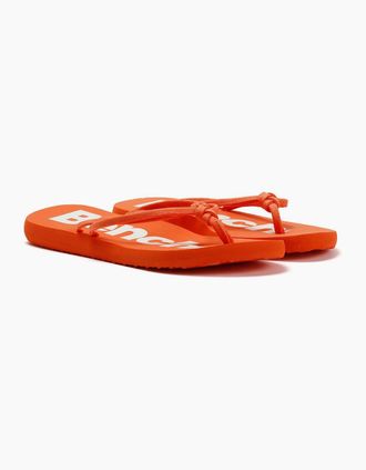 Bench Womens Bench Invisia Womens Sun Kissed Coral Flip Flops - Orange - Size: 8
