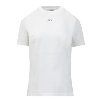 Off-white T-Shirt With Logo - female - Off White - T-Shirts - White - XS - Tops