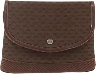 Gucci Pre-owned Canvas Cross Body Bag - Dames - Vintage Schoudertas - Bruin - ONE Size - Vintage