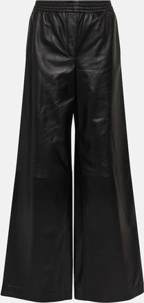 Joseph Ashbridge leather wide-leg pants