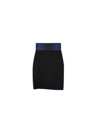 Christopher Kane Contrast Hem Snake Embossed Skirt Size XS