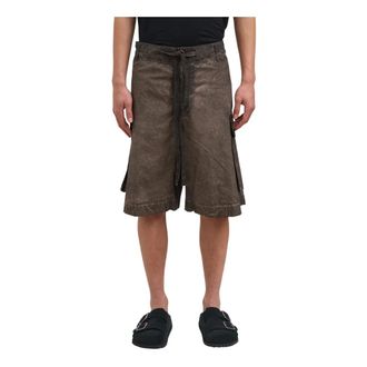 Uma Wang Long Shorts, male, Gray, Size: L Bermuda Panther