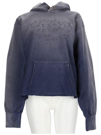 Maison Margiela Faded Blue Gradient Cotton Sweatshirt