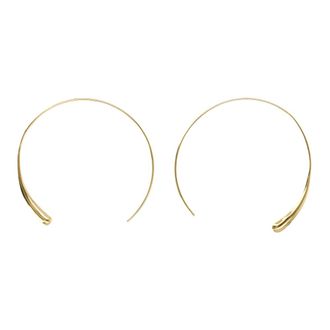 SOEUR 45 Hoops - female - SOEUR - Earrings - Yellow - ONE SIZE - Accessories