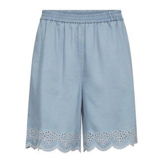 Mos Mosh MMBati Denim Shorts - Dames - Denim shorts - Blauw - S - Denim - Korte Broeken