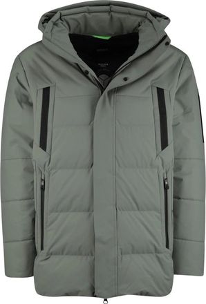 HUGO BOSS Jassen, Heren, Groen, M, Polyester, Winterjassen