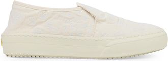 Rhude White Slip On Sneakers