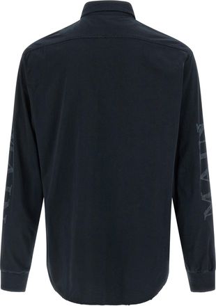 Balenciaga Mens Black Cotton Blouse