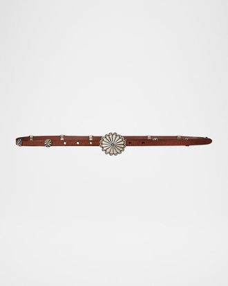 Polo Ralph Lauren x T. Skies Vachetta Leather Belt