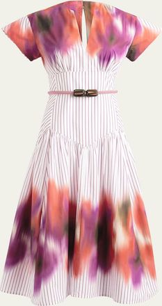 Silvia Tcherassi Antia Belted Midi Dress