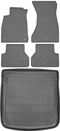 OEM Juego De Alfombrillas De Goma Para Coche Y Maletero Para Audi A4 B9 Kombi A Partir De 2016