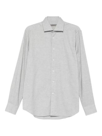 Corneliani long-sleeved shirt - men - Fabric - 38 - Grey