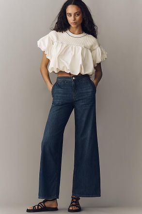 Pilcro Erie Mid-Rise Wide-Leg Jeans