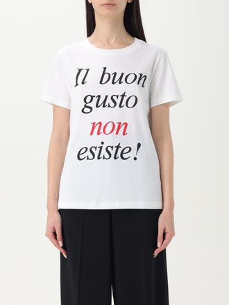 Moschino T-shirt in cotone con slogan
