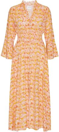 Americandreams Sally Long Dress - Dames - Maxi kleedjes - Veelkleurig - XL - Kleedjes