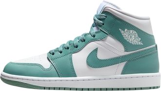 Nike Air Jordan 1 Mid Womens Shoes (White/Cannon), White/Cannon, 4.5 UK