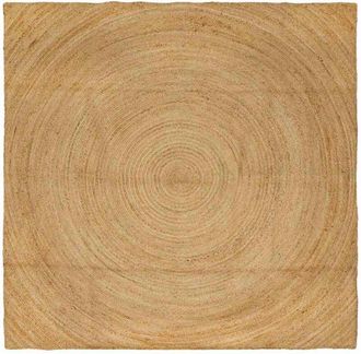 vidaXL Alfombras De &Aacute;rea Cuadrado Marr&oacute;n 240 X 240 Cm Yute Vidaxl