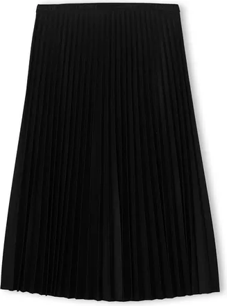 Lacoste Womens Waist Flowing Pleated Skirt in Black - Size X-Large