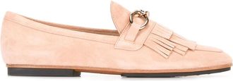 Tod's fringed loafers - Roze