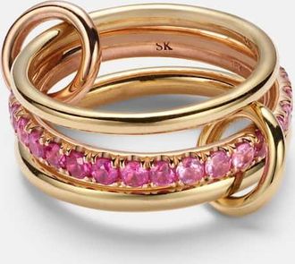 Spinelli Kilcollin Anello Petunia in oro rosa 18kt e oro rosa 18kt con zaffiri