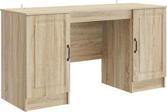 vidaXL Escritorio Roble Sonoma 142,5 X 50 X 75 Cm Madera De Ingenier&iacute;a Vidaxl