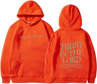 Generic WomenS Hoodies Christian Hoodies Long Sleeve Trust In The Lord Letter Printed Bible Verse Oversized Casual For Women Girls Uk Autumn Winter Sweatshirt