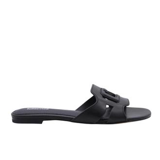 Lola Cruz Stijlvolle Paarse Muilezelschoenen - Dames - Sandalen - Zwart - 41 EU - Schoenen