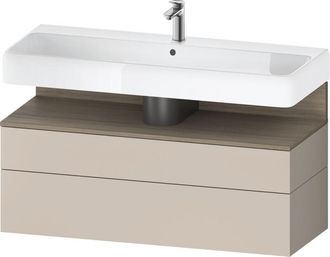 Duravit Qatego Mueble Bajo Lavabo, 1 Extra&iacute;ble Y 1 Caj&oacute;n, - Duravit