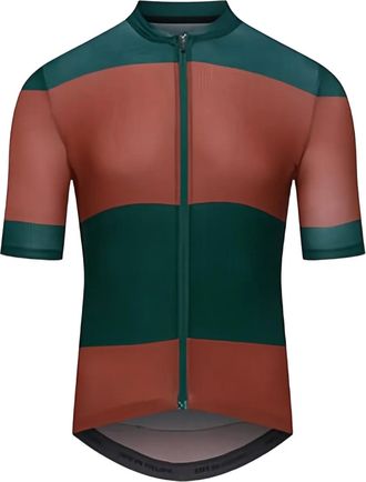 Cafe du Cycliste Polo da ciclismo a righe - Verde