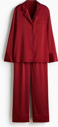 H&M Satinpyjama - Red