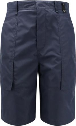 Fendi Katoenen Bermuda Shorts met FF Detail - Heren - Korte Broeken - Blauw - S - Katoen - Korte Broeken