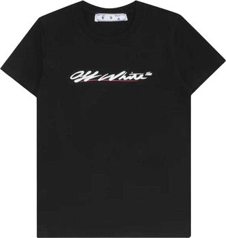 Off-white Off White Unisex Adult Script Logo Casual T-shirt (Zwart)