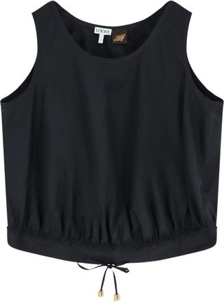 Loewe Anagram Tanktop - Dames - Tops zonder mouwen - Zwart - 2XS - Katoen - Tops