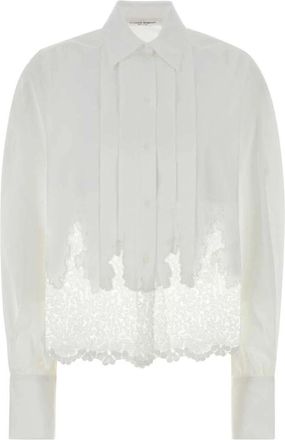 Ermanno Scervino Poplin Overhemd - Dames - Overhemden - Wit - XS - Katoen - Overhemden
