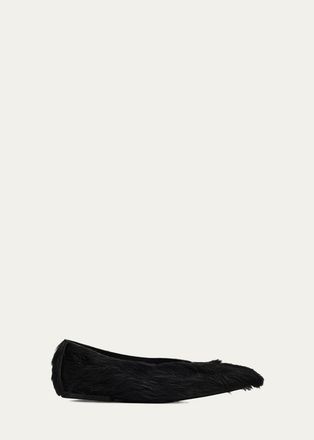 Rick Owens Calf Hair Ballerina Flats