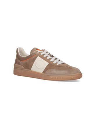 Valentino Garavani Suede & Leather Low-Top Sneakers - Brown