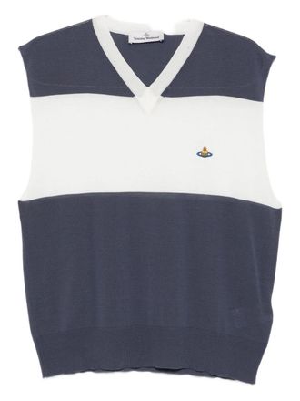 Vivienne Westwood Sleeveless V-Neck Knit Top