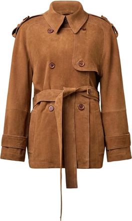 Drykorn Penley Trenchcoat - Dames - Mantels - Bruin - Maat: XS Leer
