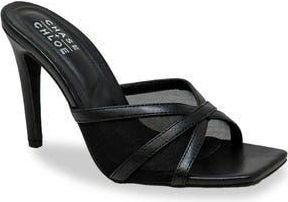Chase + Chloe by Intouch Footwear Mesh Mule Stiletto Sandal in Black at Nordstrom Rack, Size 5.5