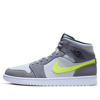 Air Jordan 1 Mid Gunsmoke Volt 554724-072