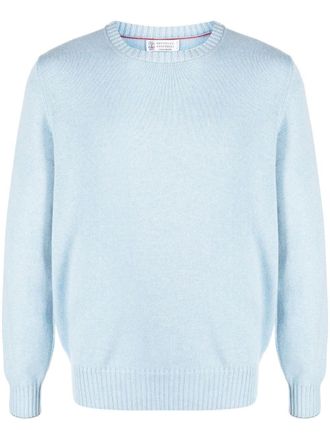 Brunello Cucinelli fine-knit cashmere jumper - Blue