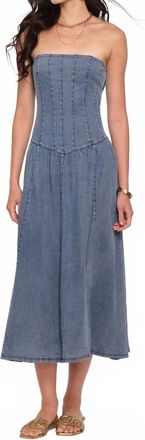 Heartloom Ronan Midi Dress In Blue
