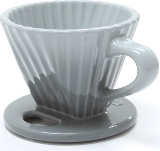 Chantal 8 ounce Lotus Ceramic Pour Over Coffee Filter in Fade Gray at Nordstrom
