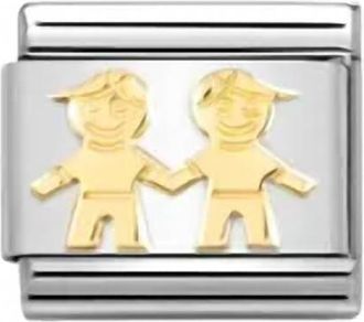 Nomination Unisex Family Links Bracelet In Brothers