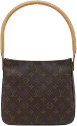 Louis Vuitton Pre-owned Shoulder Bags, female, Brown, Size: ONE SIZE Pre-owned Looping MM Shoulder Bag