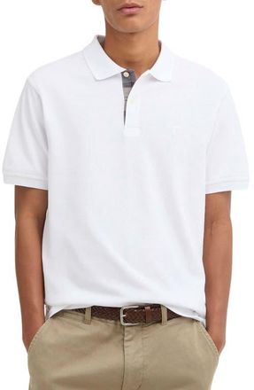 Barbour Tailored Fit Pima Cotton Polo in White at Nordstrom, Size Xx-Large